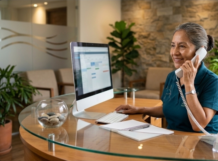 Recepcionista y Atención al Cliente